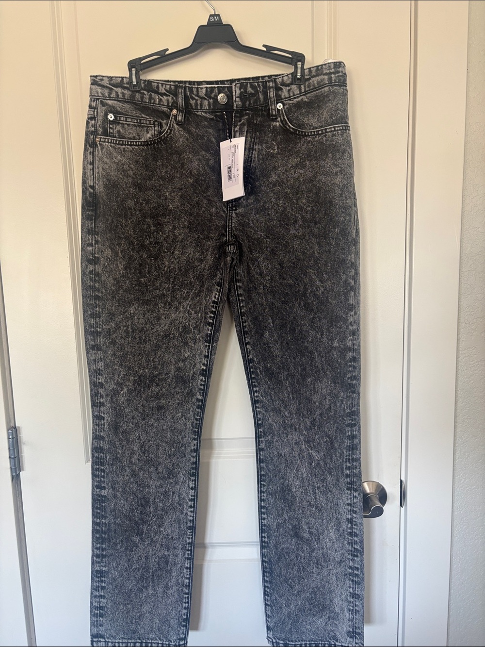 NWT Men’s IRO black jeans.  size 35 Color snow black